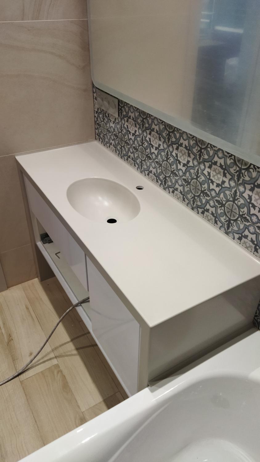 Столешница в ванну и интегрированная раковина Grandex S-218