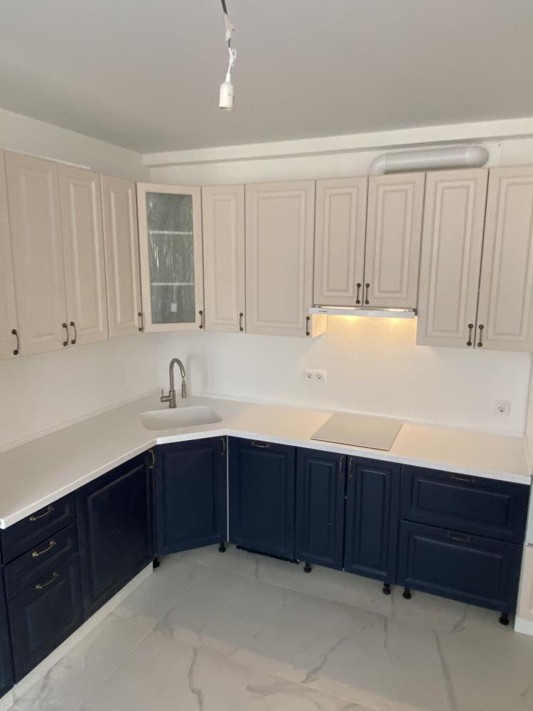 Г-образная столешница для кухни с интегрированной мойкой Hanex D-001